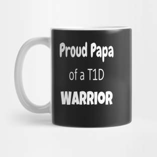 Proud Papa - White Text Mug